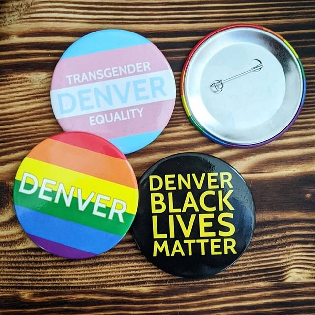 The I Heart Denver Store Fundraiser Buttons are now up on the web shop. When you purchase a button for $1 we will donate $1.50 to different local nonprofits each month. 
Unfortunately, we can not offer free shipping on these. The best way to purchase