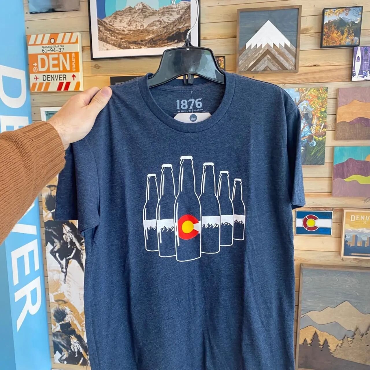 A best selling t-shirt at I Heart Denver Store. 6 pack Colorado by @1876official 

#iheartdenverstore #tshirts #downtowndenver #sixpack #beer #colorado #16thstreetmall #denverstore #giftideas
