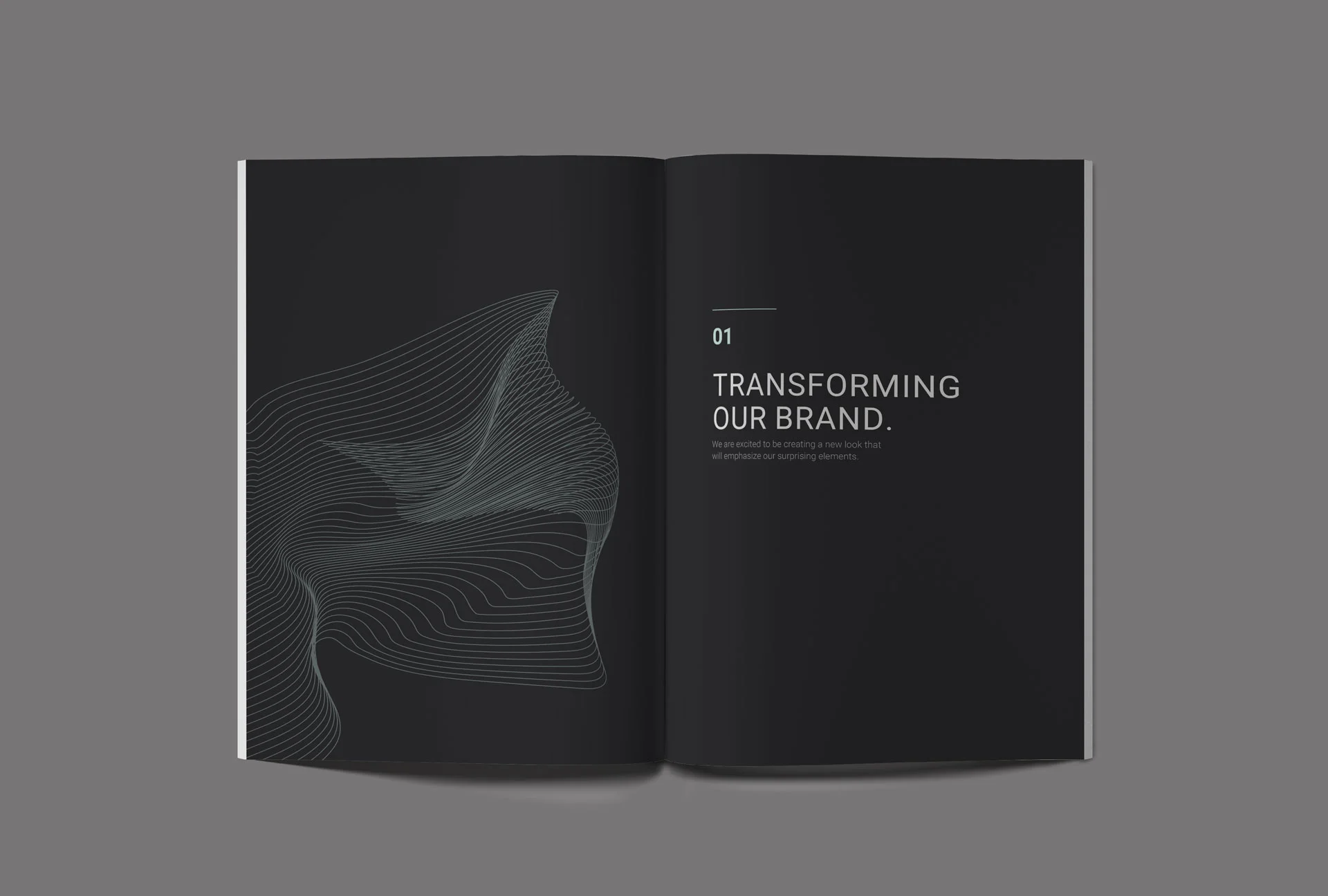 Select page of brand standards manual