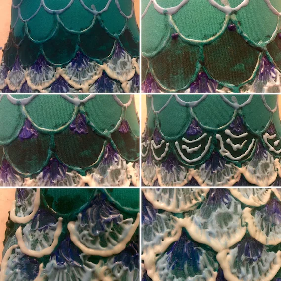 the process of one row of scales