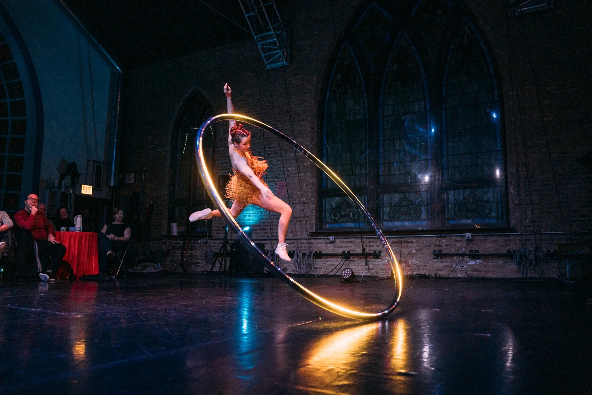 LED Cyr wheel leap