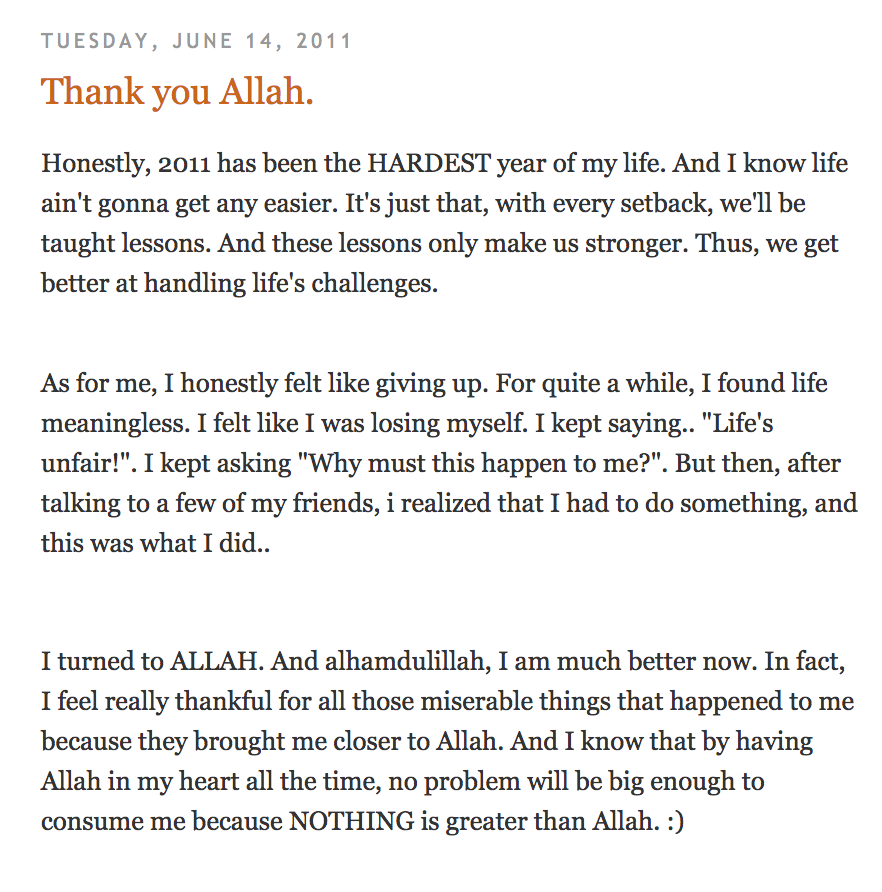 A post I found from my old blog :)