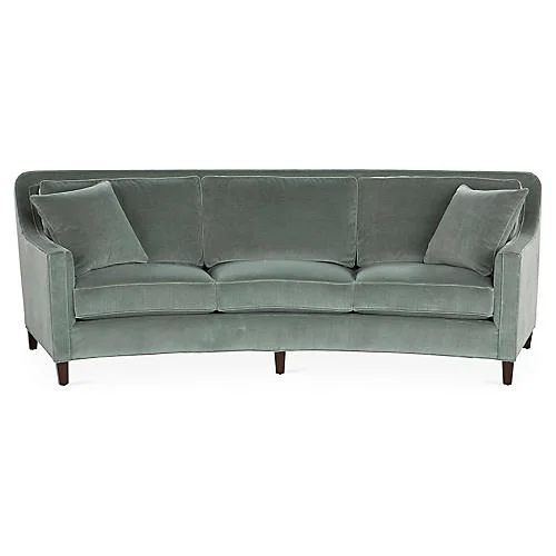 Didn’t realize we were setting trends at the time, but we just ordered this Cayman sofa from Miles Talbott for a client a few weeks ago. She saw this sofa on the sales floor of a local furniture store and absolutely fell in love with it, rejecting all other options we had considered. Because she had such a strong reaction, I wholeheartedly supported her decision, whether it was “on trend for 2019” or not. A word of caution - sofas that curve have a larger footprint than a standard sofa. Make sure you read the furniture specs carefully to ensure you have the depth that a curved sofa requires!