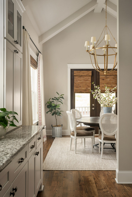 Here’s a view into this gorgeous eclectic dining room from the kitchen. Viva the mix!