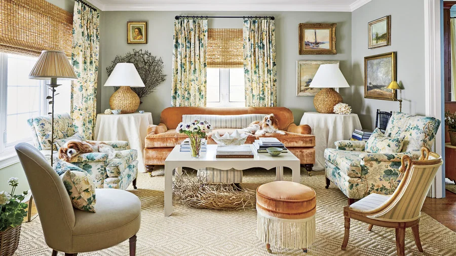 Did you see this room in Southern Living Magazine recently? This is the stuff I’m talking about. It feels relaxed yet sophisticated. It has just the right amount of color and layers of accessories. No one “formula” was used to create this space - it’s a collection of beautiful design elements from all different styles and eras that come together as a beautiful whole. Also loving the hits of texture here. #winner