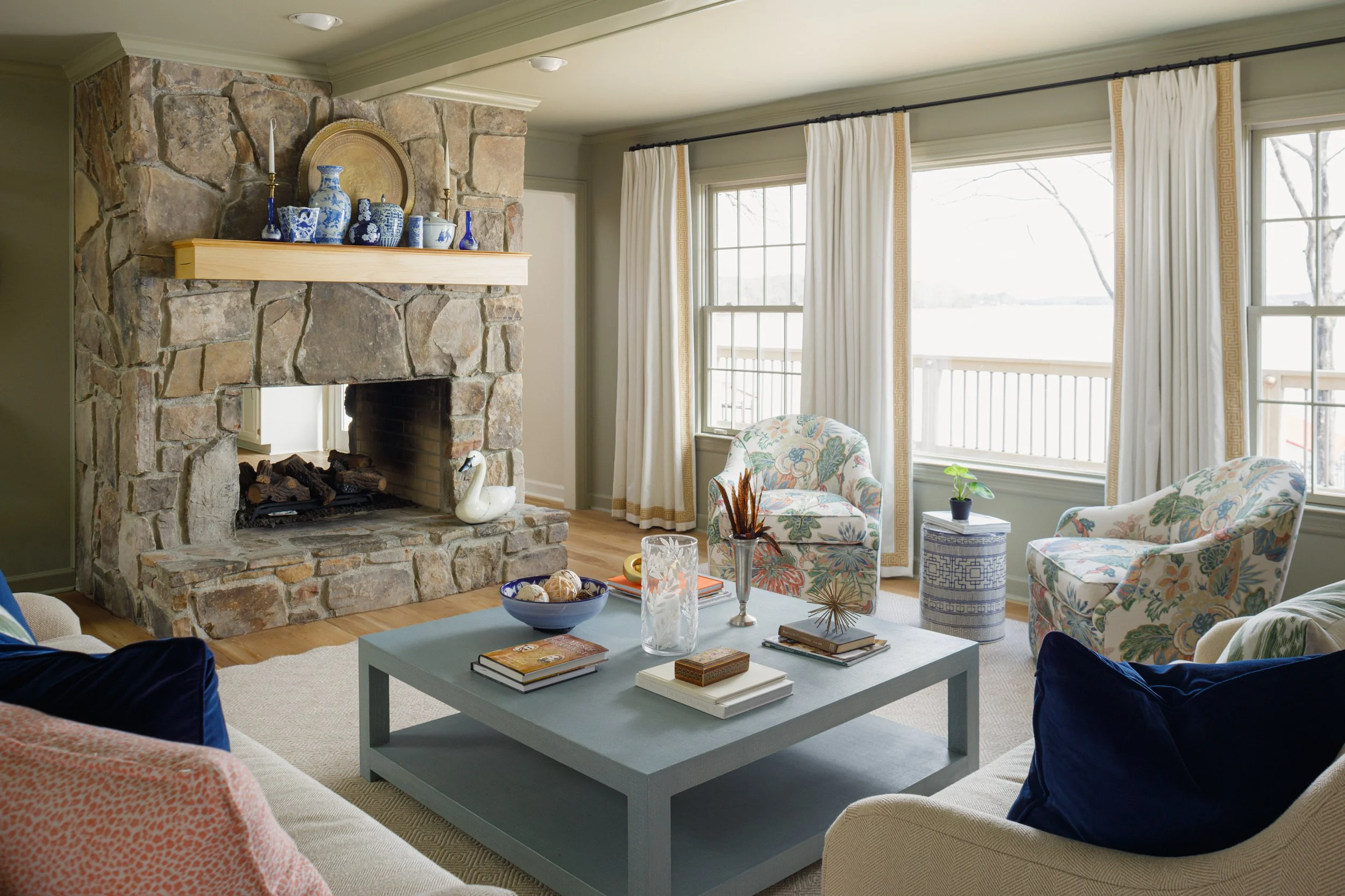 A Project Reveal from the archives Lakehouse Living/Dining Room and Breakfast Room
