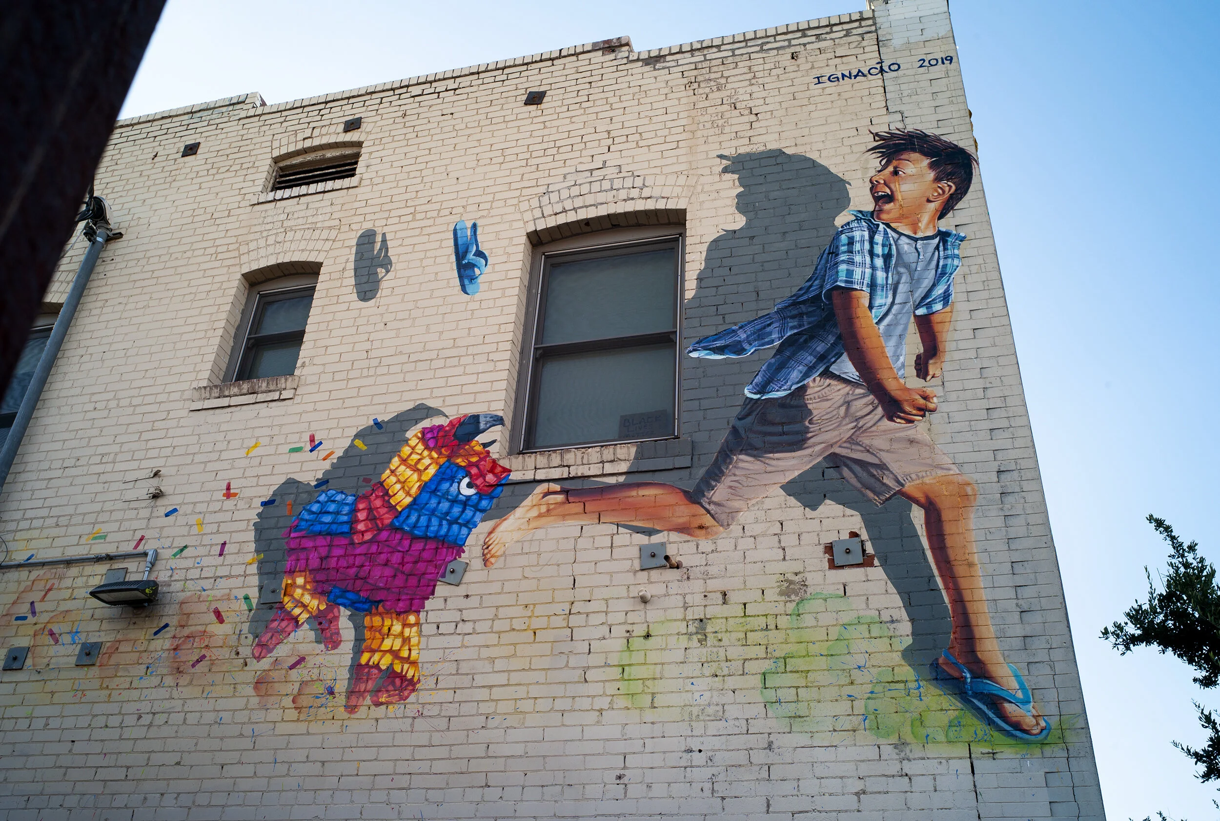 Piñatas Chasing a Boy