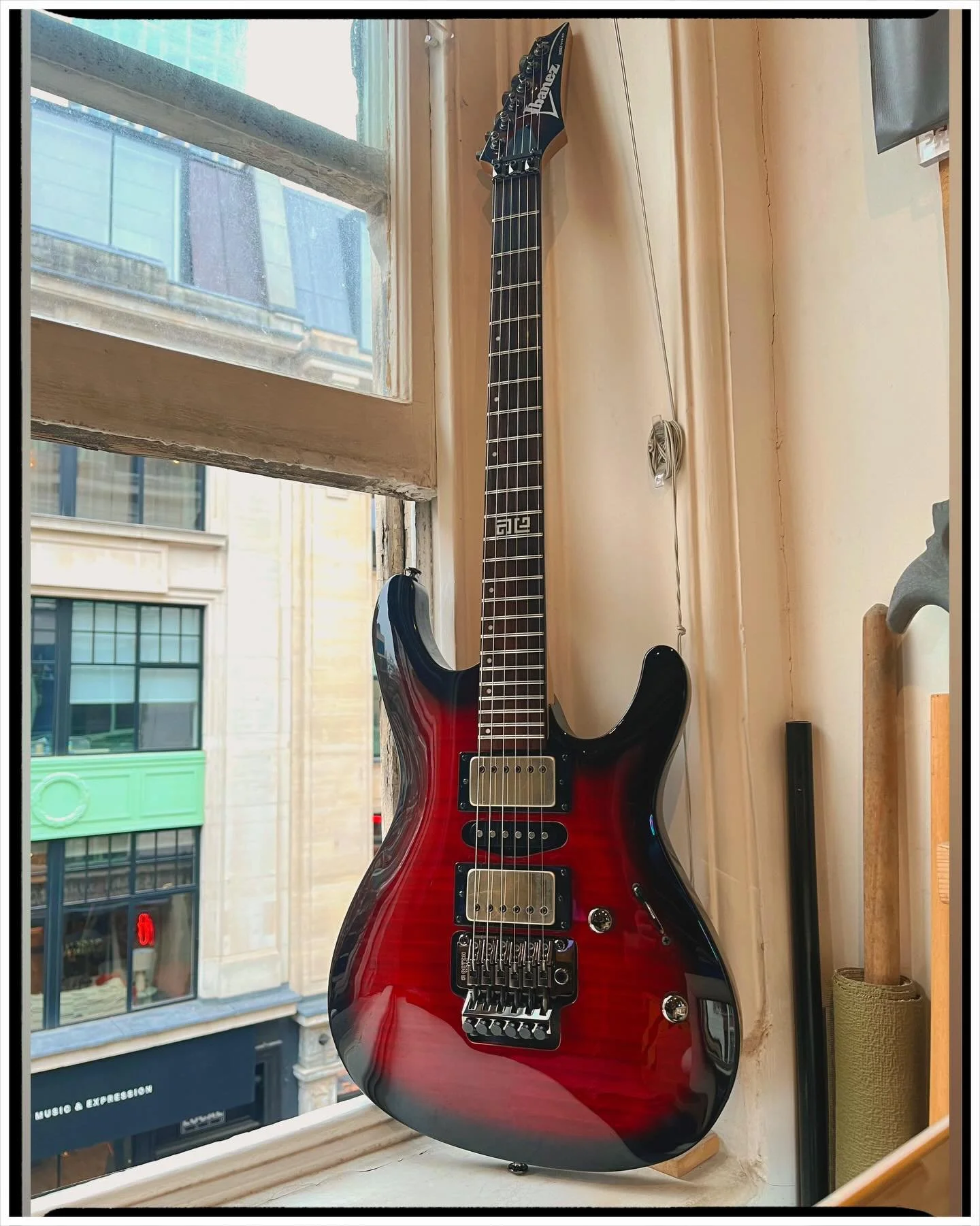 This one was some fun; it&rsquo;s an Ibanez &lsquo;Kiko&rsquo; SP-2 model that came through for the full works! EVERYTHING got stripped off, and rebuilt from the ground up. A new Gotoh GE1996 bridge with locking posts, new nut, a set of the excellent