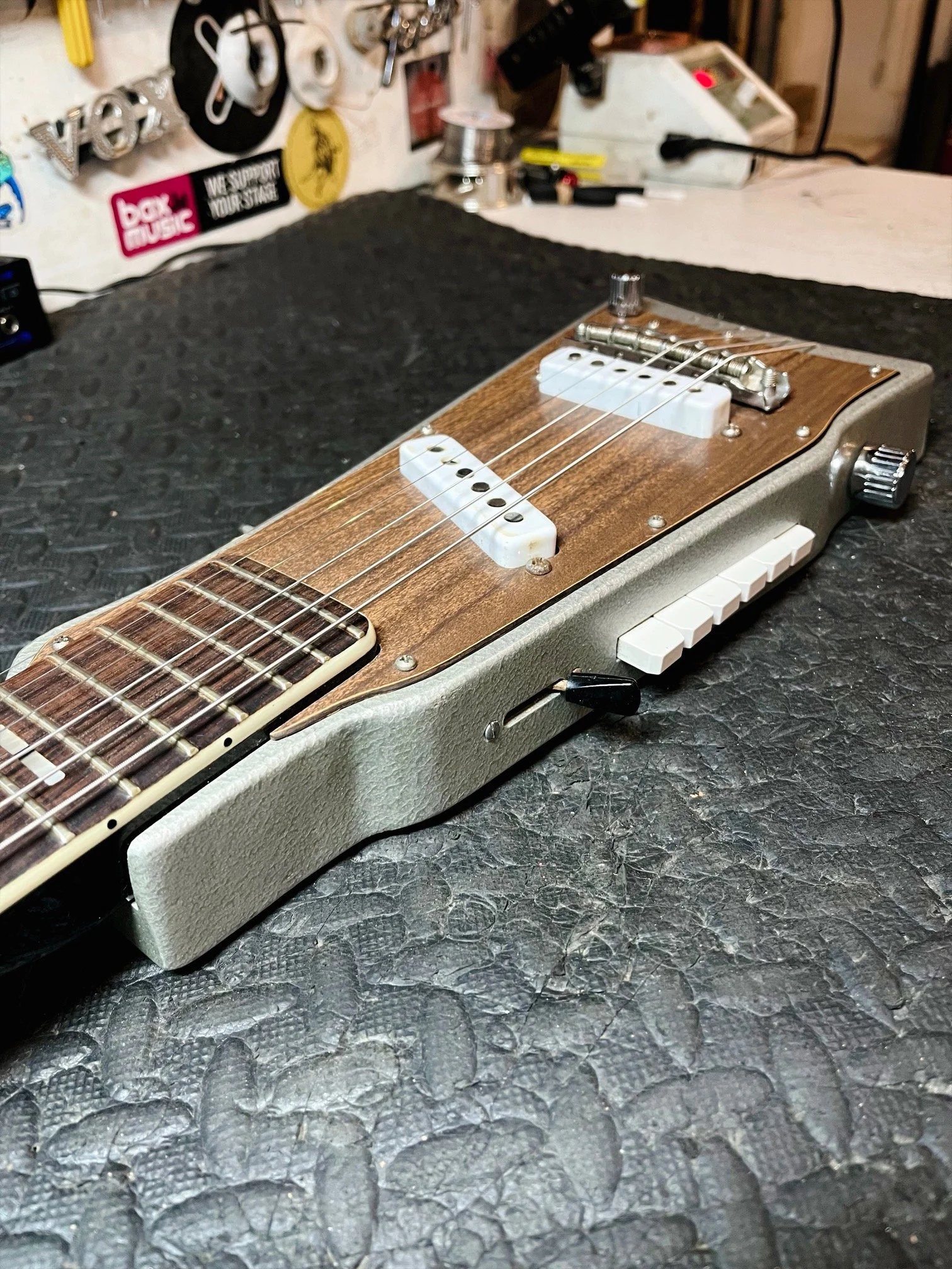 1970 Jennings Rifle Guitar Winchester Side