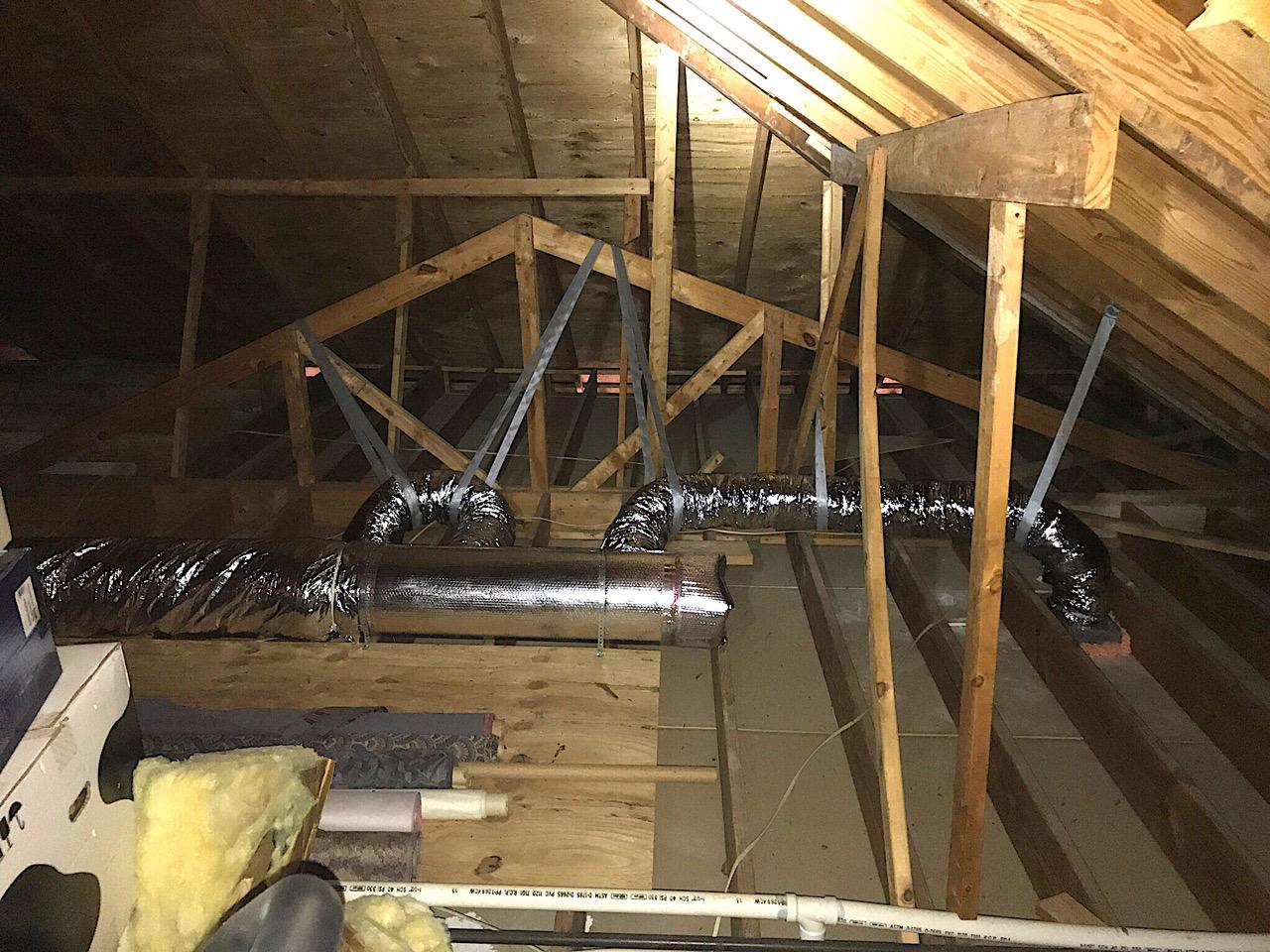 A new customer decided to enclose part of his garage for a working office. He needed ac and heat for a laser cutting and etching machine production area.