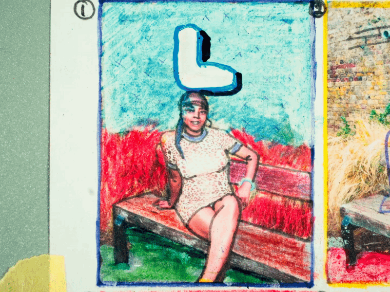 'Love' | A vibrant mixed-media animation by Eno Enefiok
