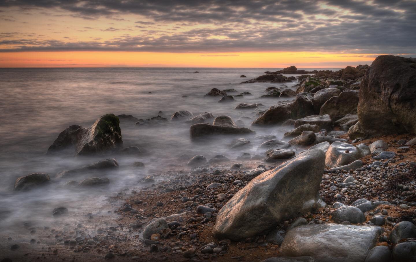 Binnel Bay sunset, Isle of Wight