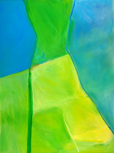  Cut At An Angle     36"w x 48"h     Oil on Canvas   1994 