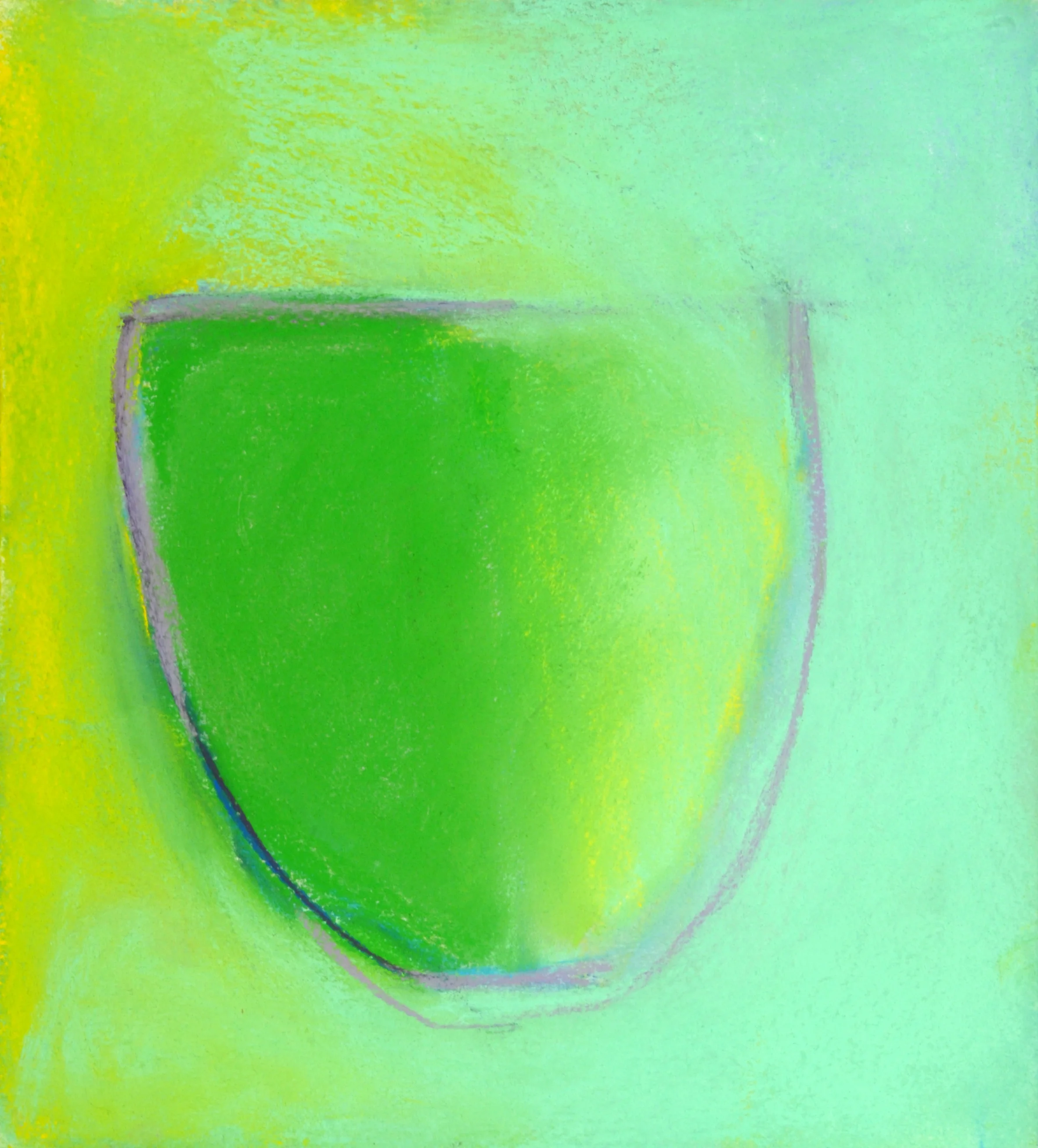  "Green Tea      Pastel on Paper    19"h x 18"w    2004   Private Collection 