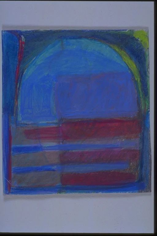  Nashville Chair .   16"w x 17"h    Colored Pencil  2000 