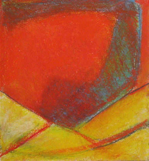  Orange Tunic     11”h x 9”w .   soft pastel on paper   2016 