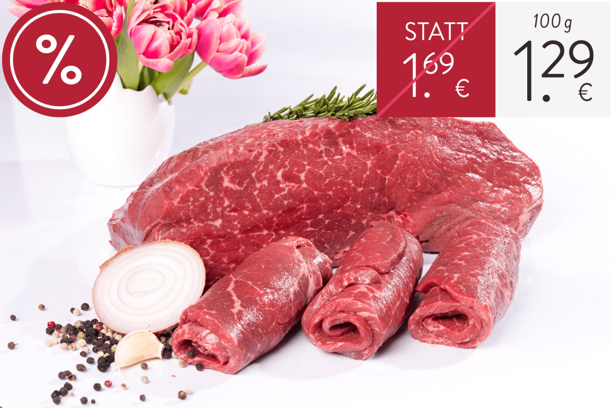 US Rinderrouladen, US Rindergulasch o. US Rinderbraten für nur 1,29 €