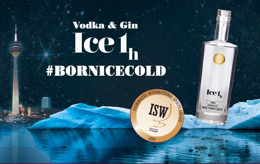 Ausgezeichnet mit dem International Spirits Award von Meinigers: Der Ice1h Vodka steht für sensorische Exzellenz