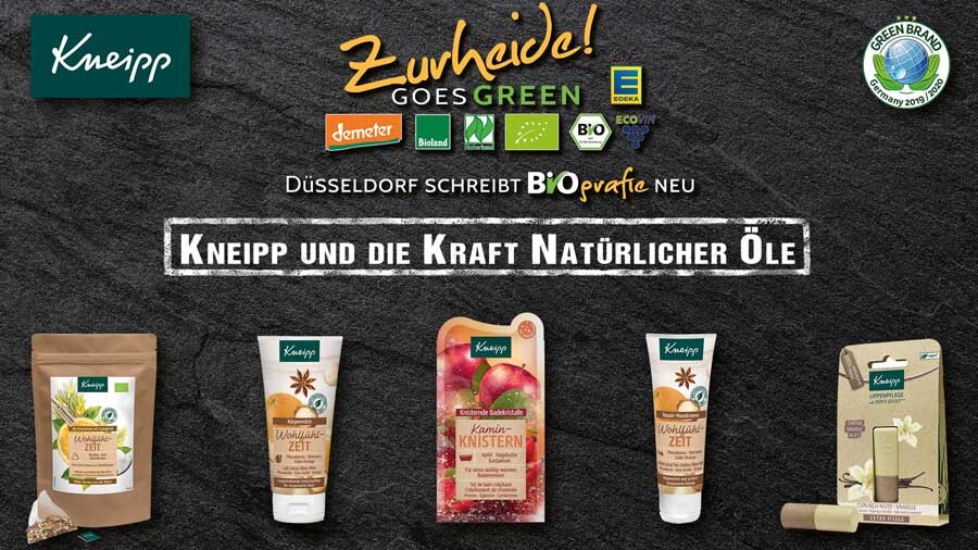   PFLANZENPOWER PUR:  Tauchen Sie im Alltags-Treiben einfach mal ab und erleben Sie die Heilkraft ätherischer Öle – in den neuen Badezusätzen oder Duschprodukten von Kneipp. Auch als Raumdüfte verleihen sie Wohlbefinden.   Aromakologie  für Lebenskün