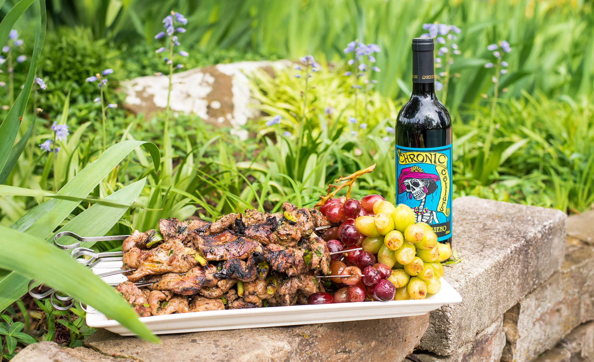 SHEEP Thrills {aka Grilled Herb Crusted Lamb Skewers}