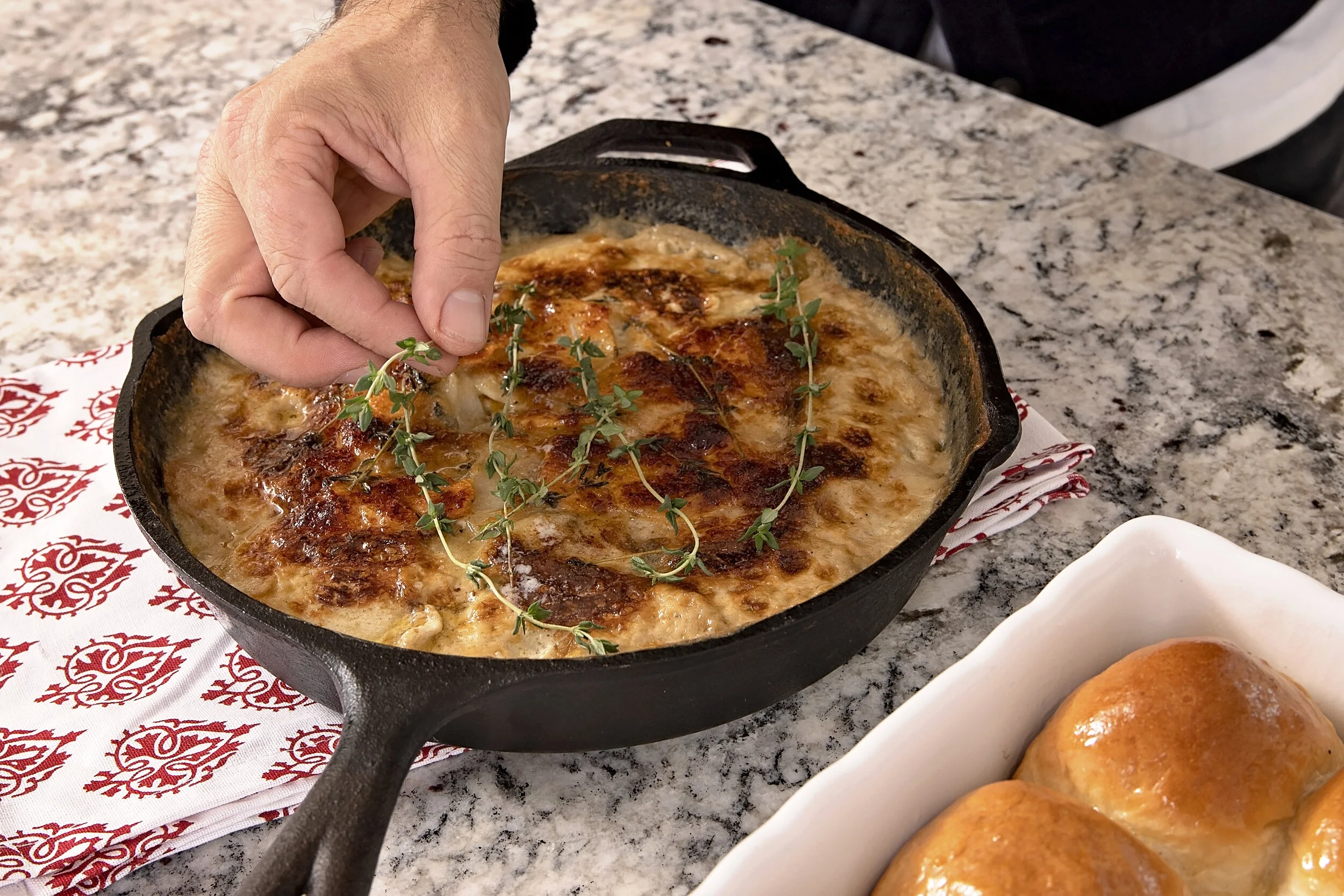 Sweet Potato and Parmesan Gratin