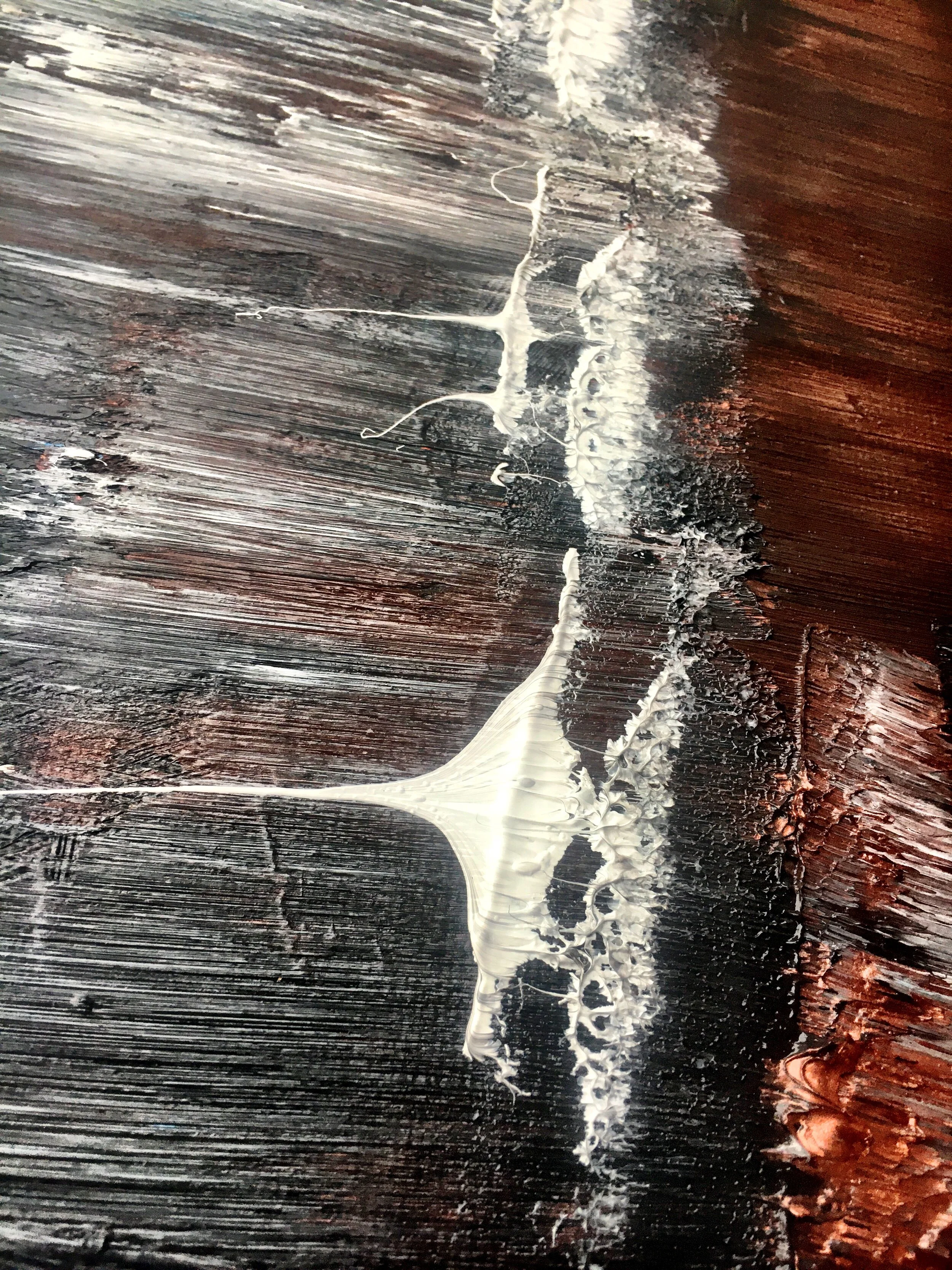 New Work:  SWEPT AWAY - 30" X 40" ACRYLIC ON CANVAS