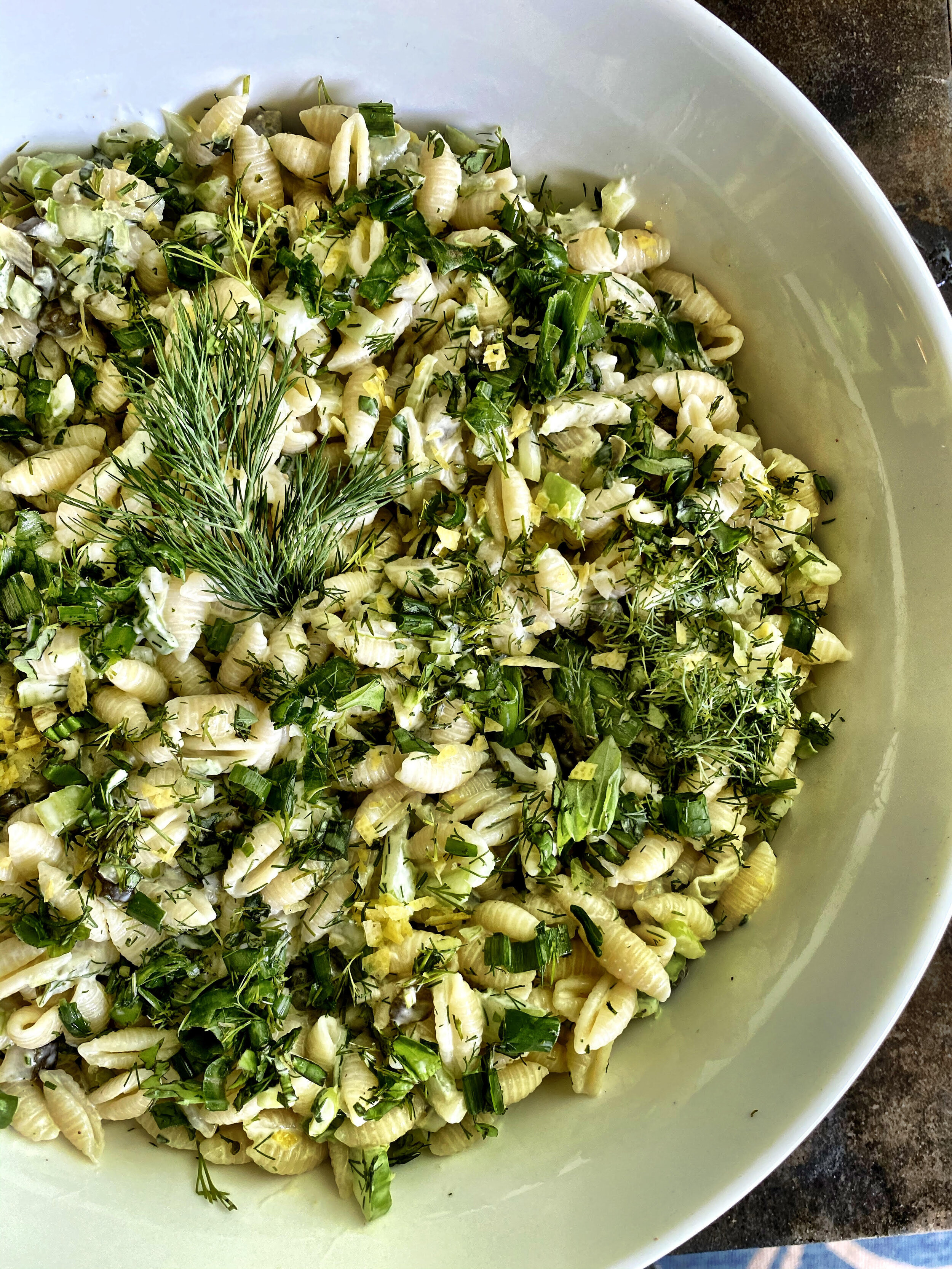 Lemon Herbaceous Pasta Salad 