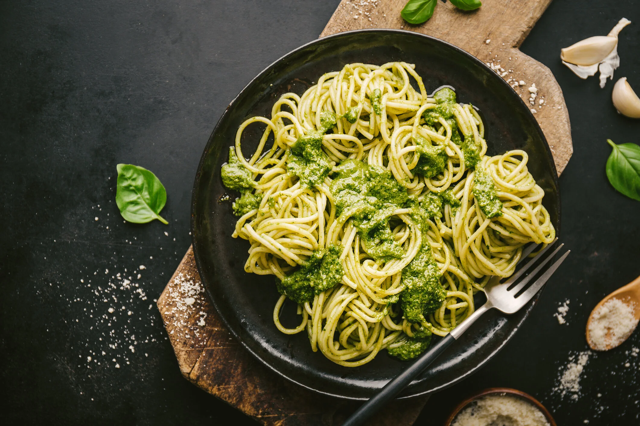 THAI YELLOW CURRY NOODLES WITH BACKYARD PESTO