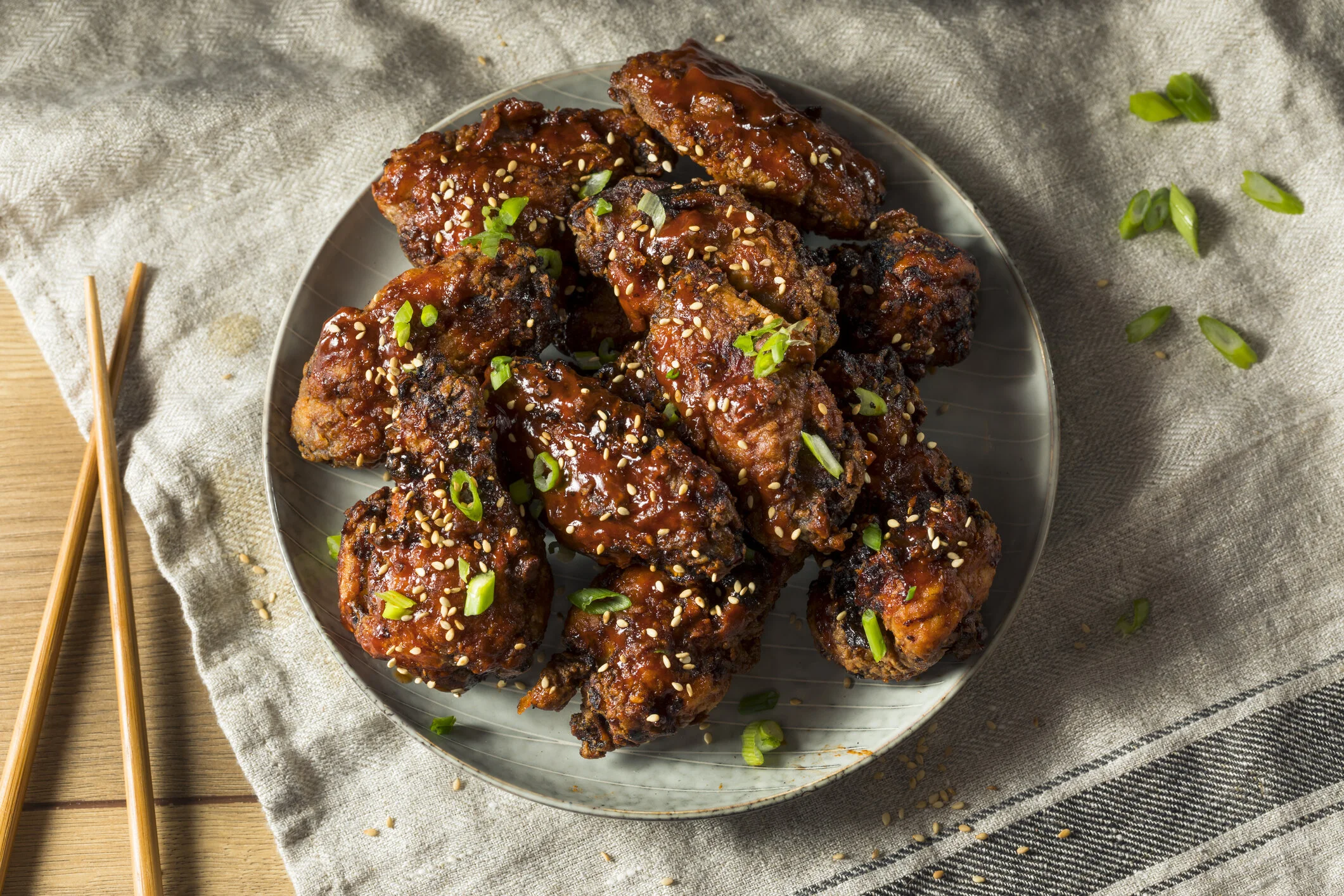 RED CURRY SESAME CHICKEN WINGS