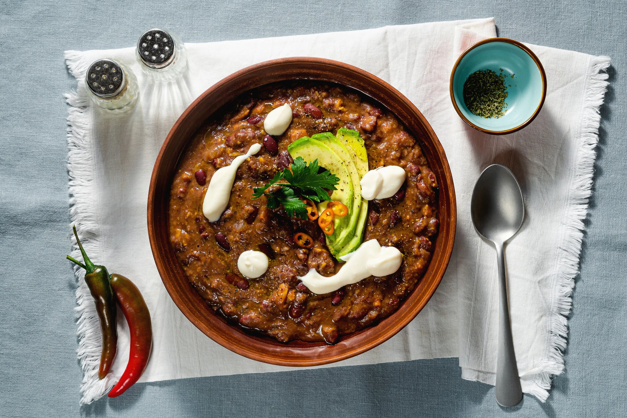 VEGETARIAN RED CURRY CHILI 