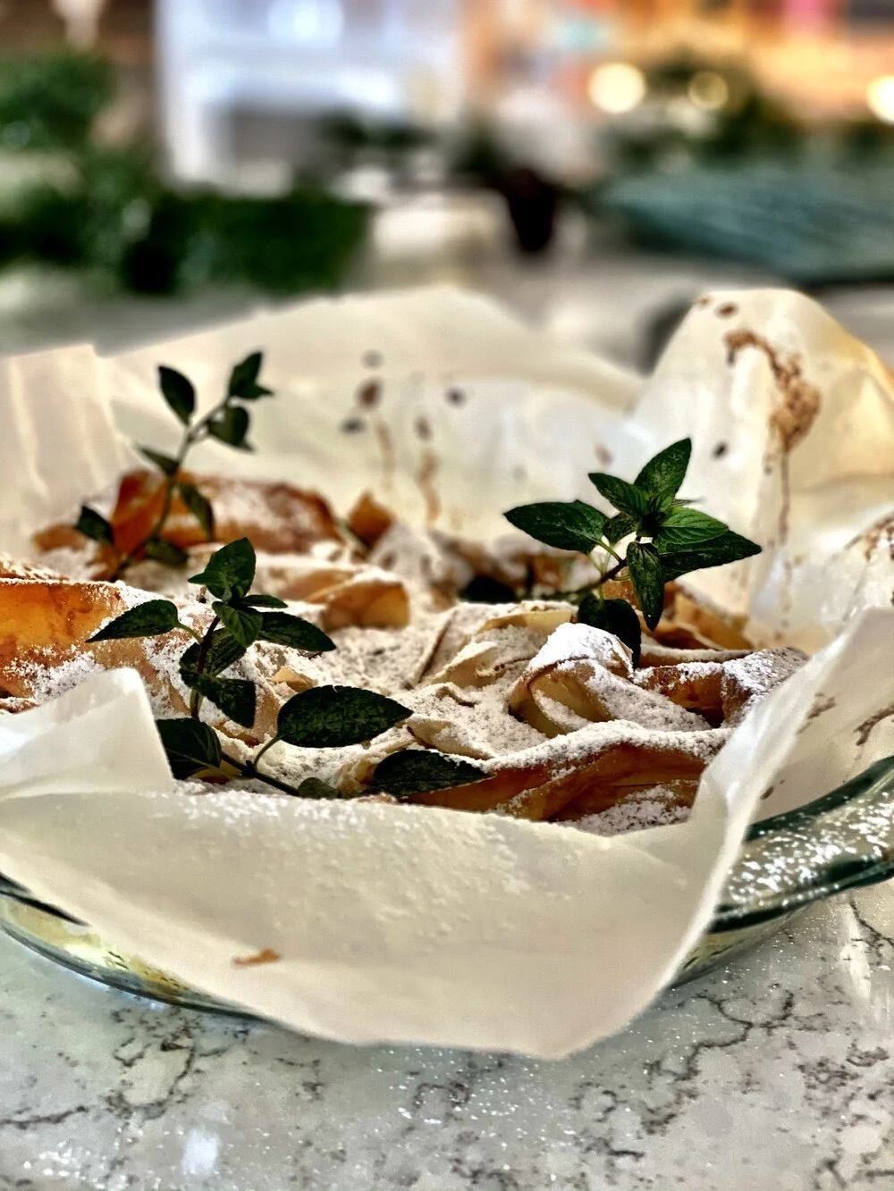 RUFFLED CINNAMON MILK PIE