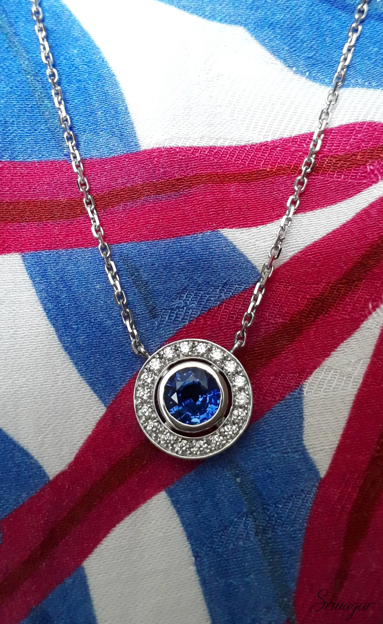 Pendentif Saphir