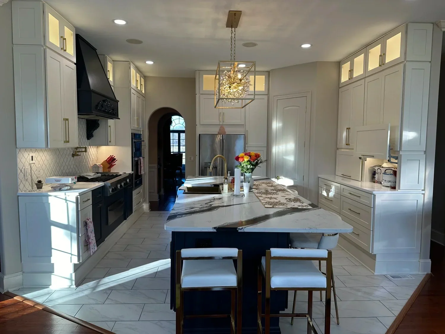 Quartz Kitchen Remodel in Hillsborough, NC by Hometown Kitchen & Bath project photo