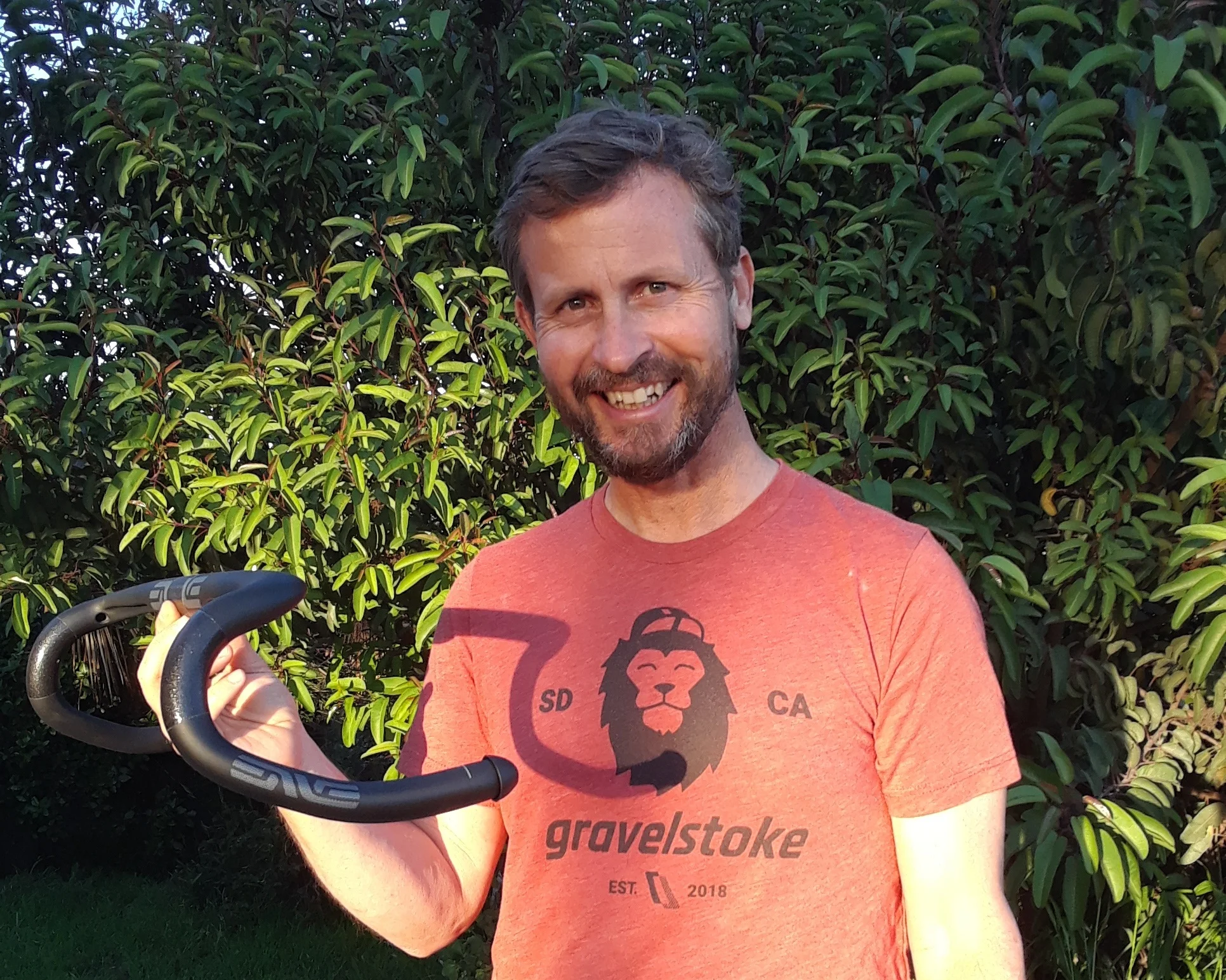 Roman De Salvo, 2018/19 GWR route master and winner of the grand prize ENVE Gravel Handlebar