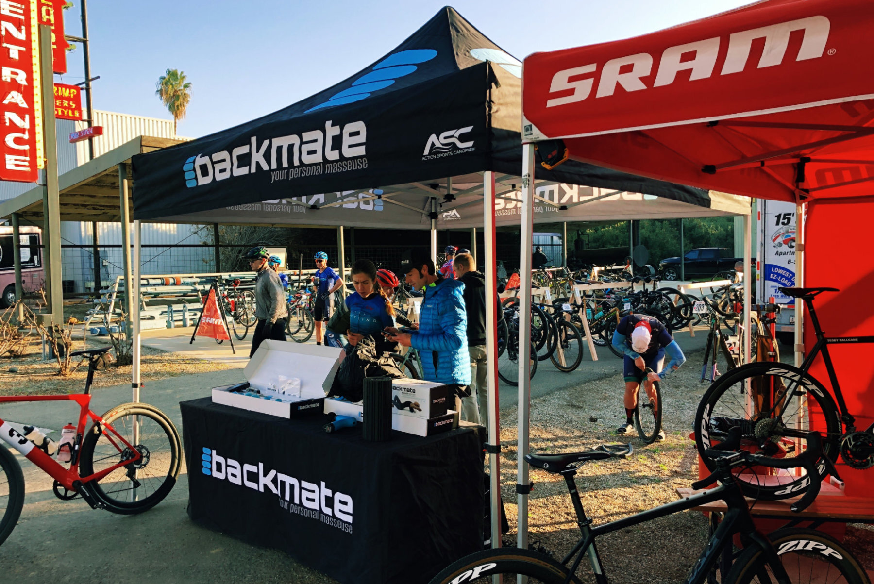   Backmate , a local company that specializes in creating innovative recovery, stimulation, stretching and strengthening products for athletes was a key event sponsor.  