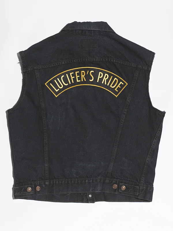 Top Rocker Denim Vest — LUCIFER'S PRIDE