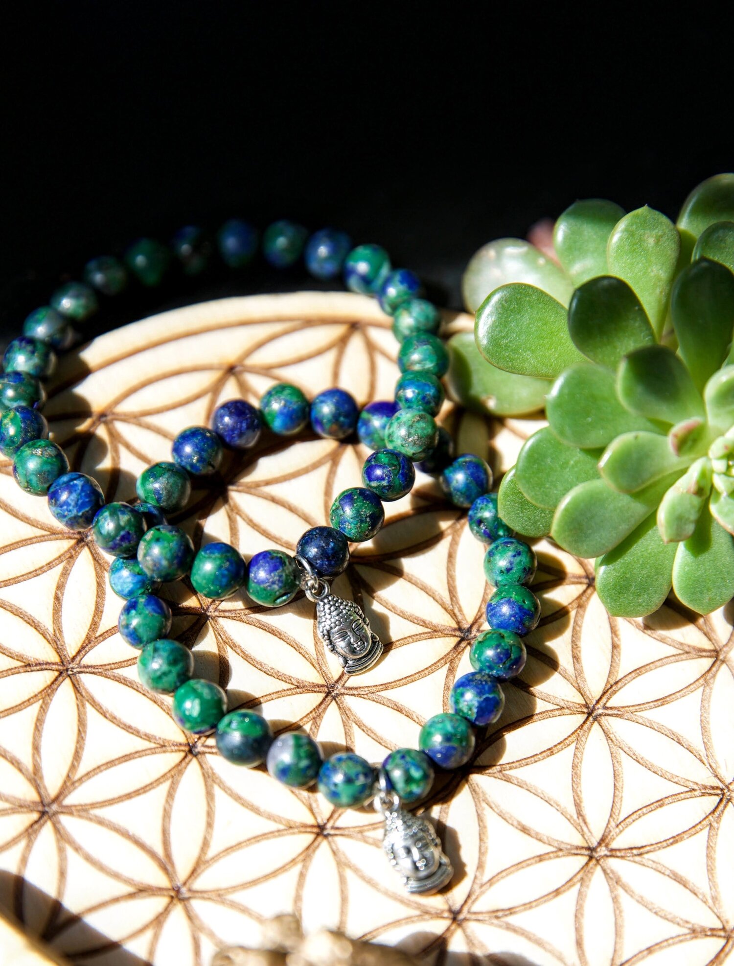 S'YTE CHRYSOCOLLA BEADS BRACELET