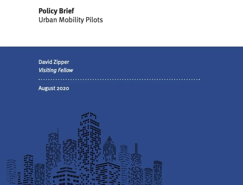 Policy Brief: Urban Mobility Pilots