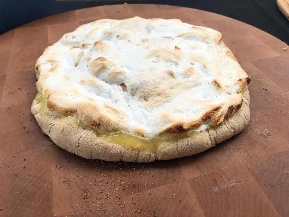Key Lime Pizza with Graham Cracker crust!