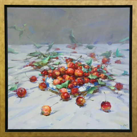 Crab Apples on White