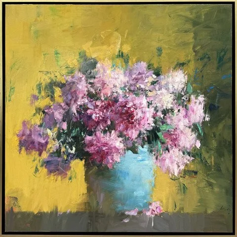 Roses in Chinese Vase