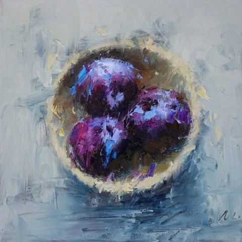 Plums in Morning Light