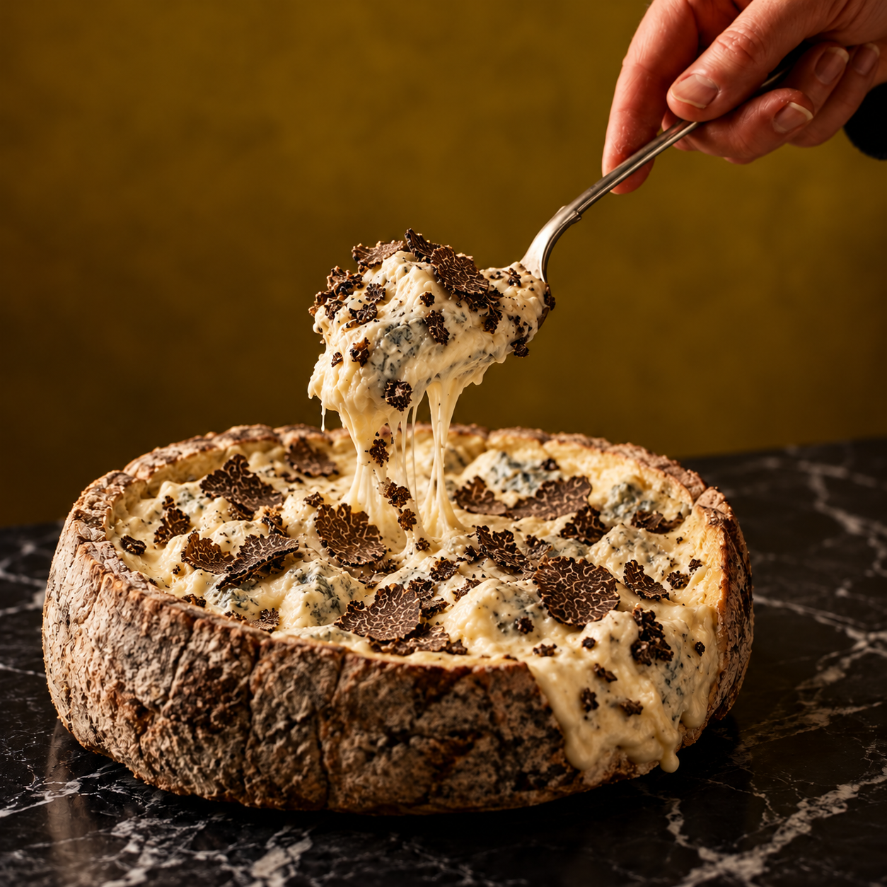 Gorgonzola Al Cucchiaio Con Tartufo