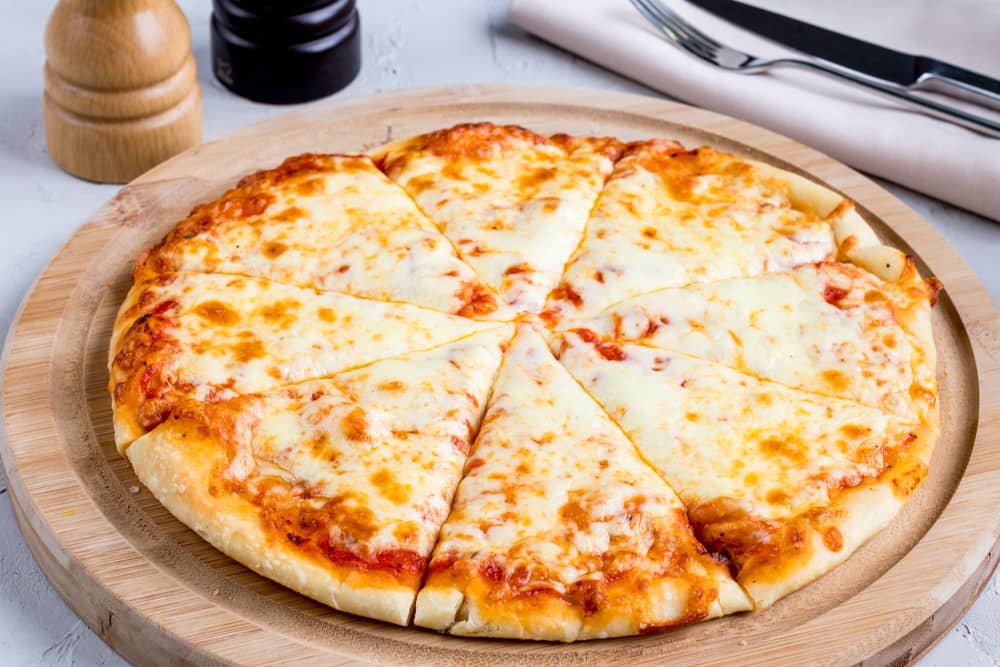 Cheese Pizza: $3/slice; $18 whole pizza