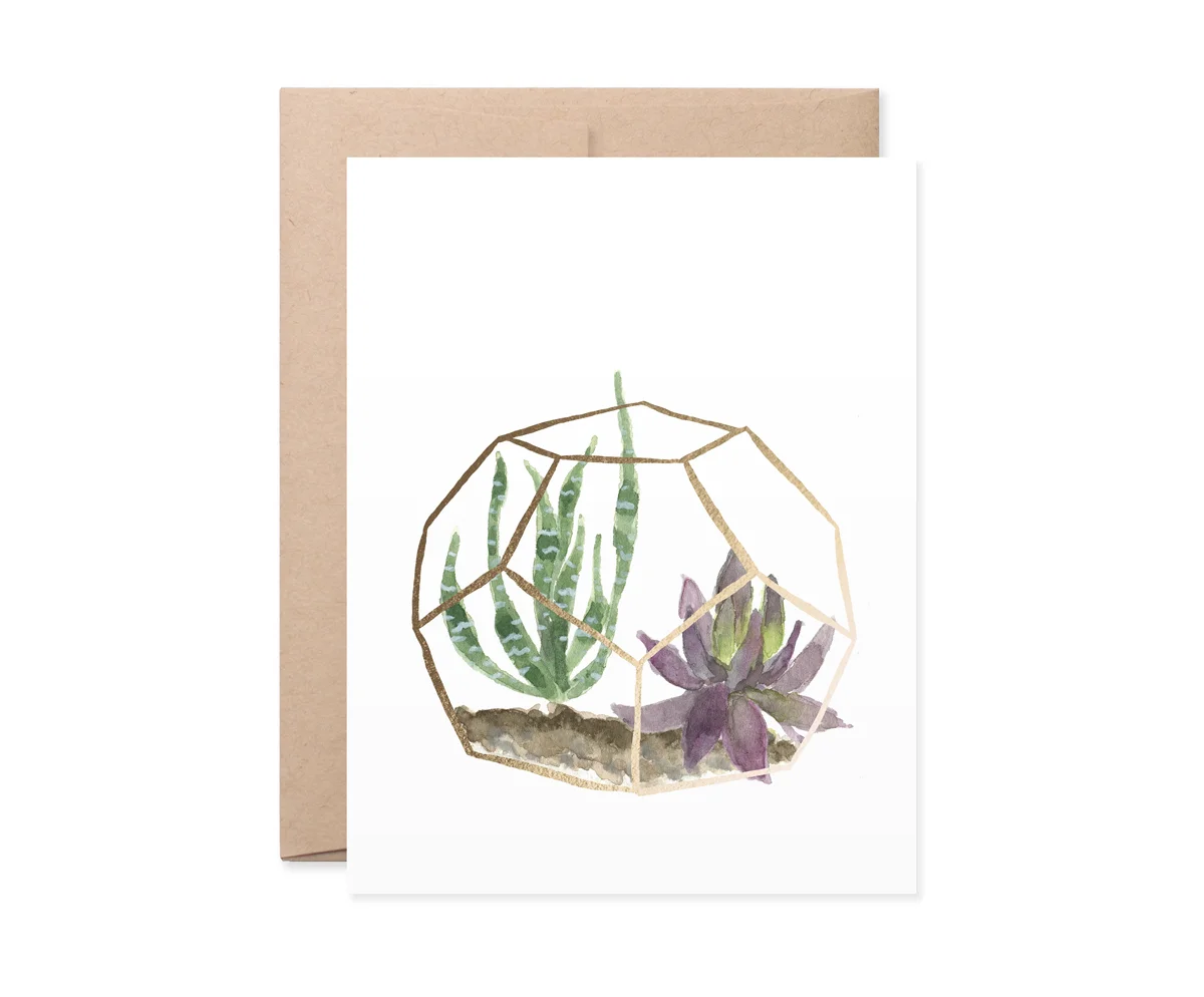 Golden Terrarium Elisa Card