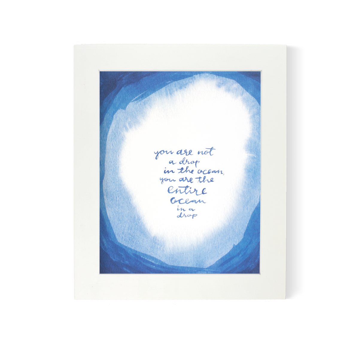 Drop in the Ocean Indigo Print