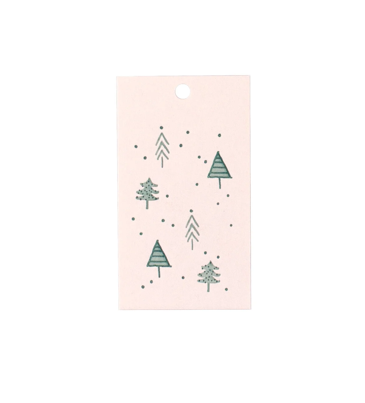 Trees Blush Gift Tags - Set of 8