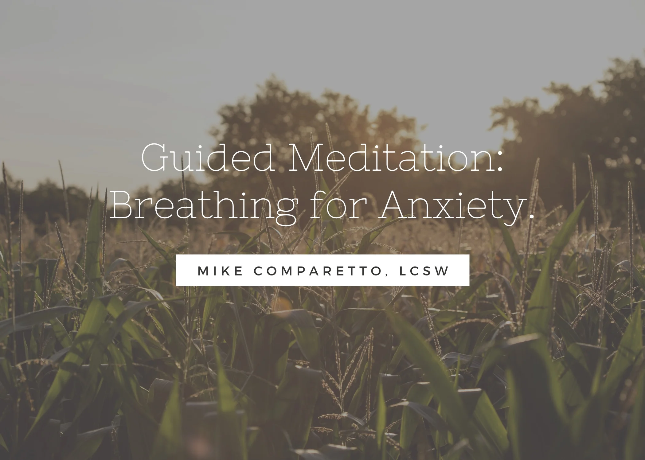 Guided Meditation: Breathing For Anxiety