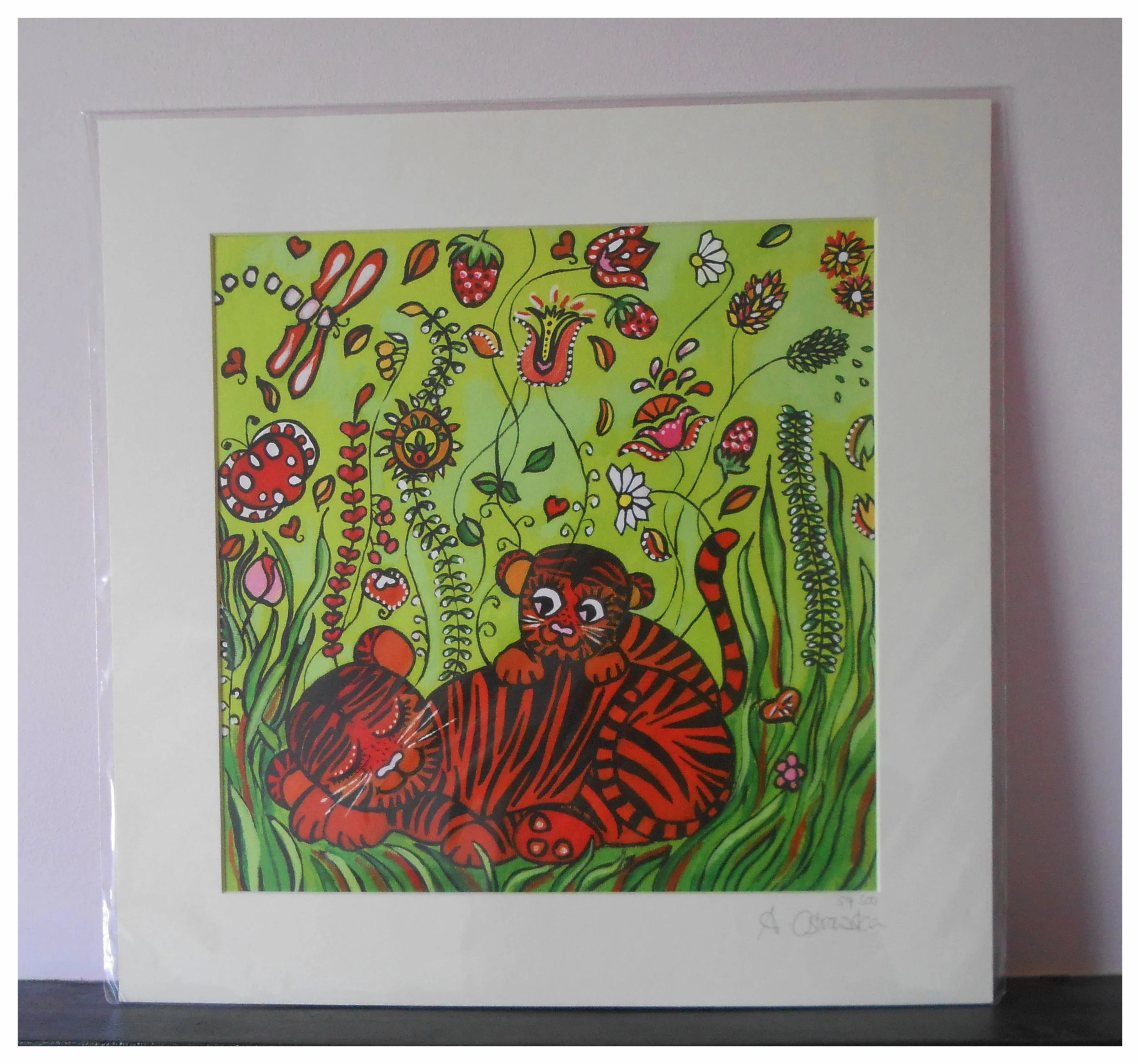 Tigers Limited Edition print sample