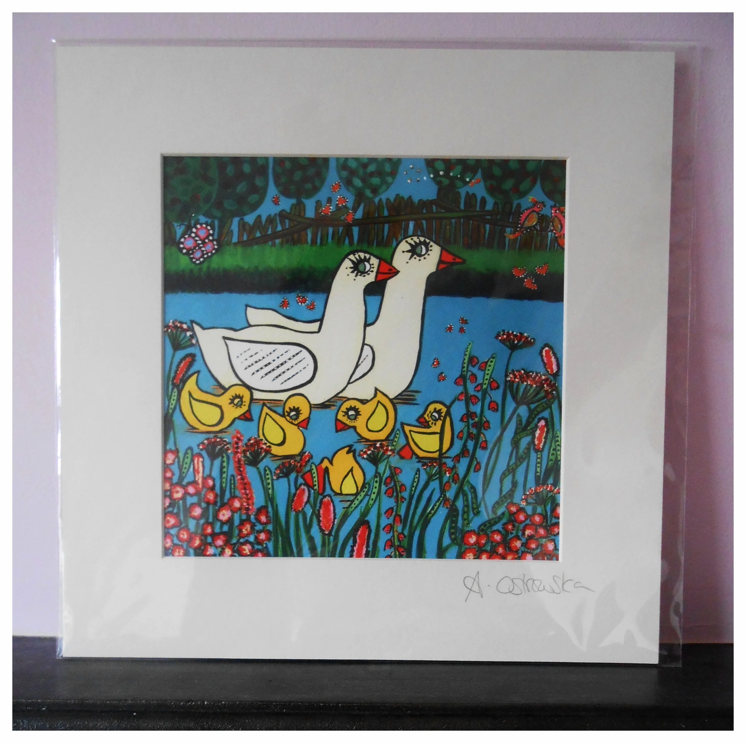 Limited Edition print sample with mount, ready to frame